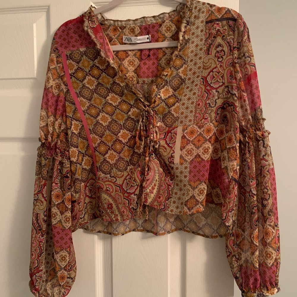 ZARA boho top